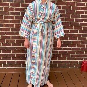 Christian Dior Monsieur Rainbow Striped Lightweight Robe
